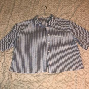 cropped dress shirt